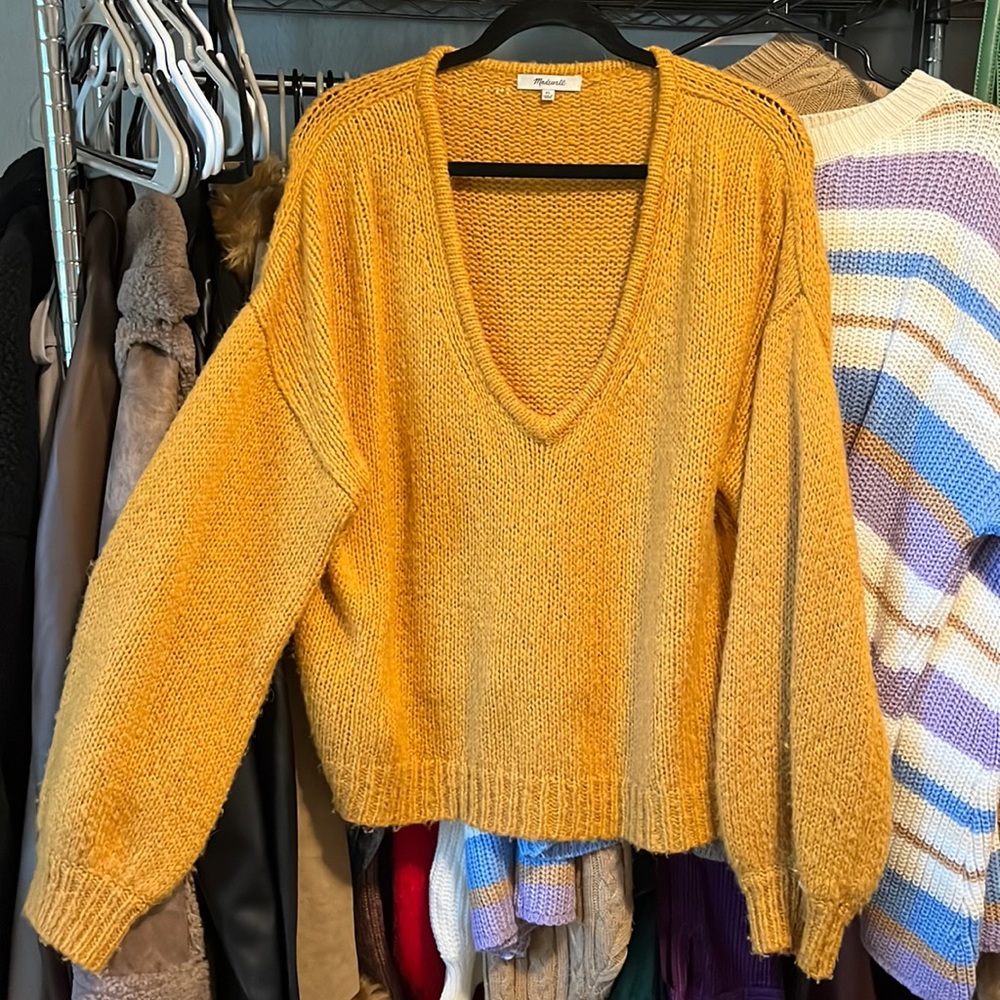 Yellow/Orange Madewell Sweater